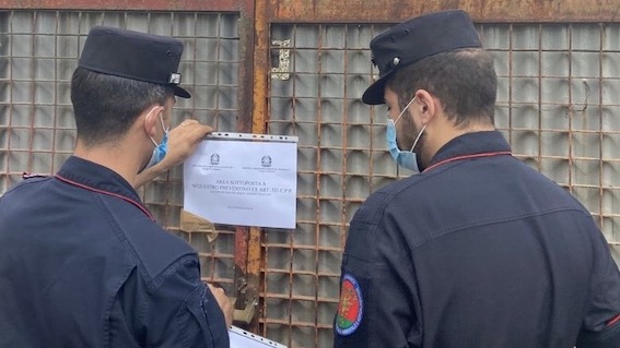 Novara, sequestrato dai Carabinieri Forestale un impianto di trattamento di rifiuti terrosi