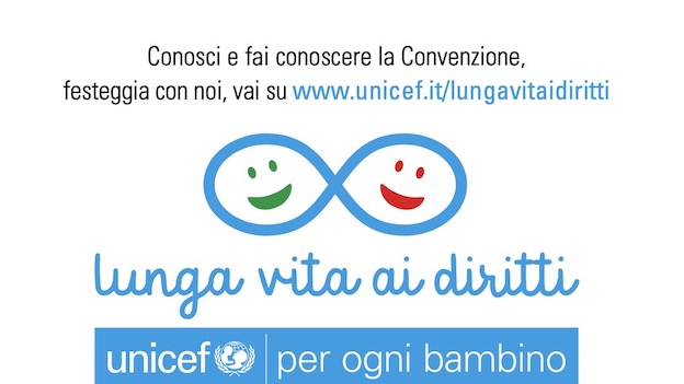 Unicef, 30° anniversario Convenzione Diritti Infanzia e Adolescenza: iniziativa "Lunga vita ai diritti"