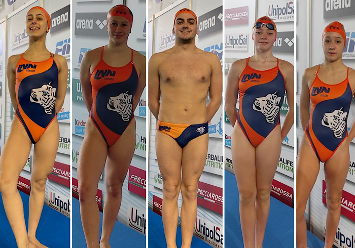 La Libertas Nuoto Novara agli “assoluti” di sincro con 5 rappresentanti