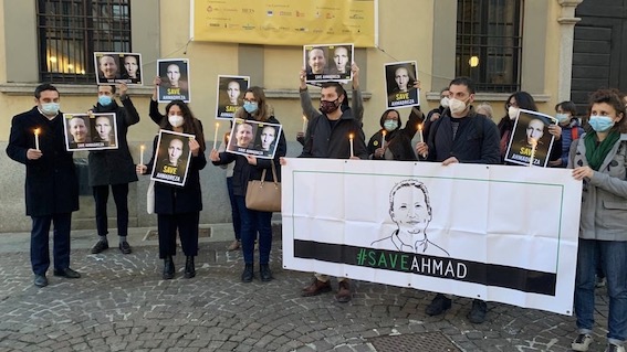 Novara, svolto il sit-in per Ahmad Djalali