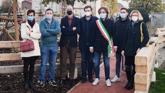 Bellinzago, inaugurato il parchetto di via Giotto