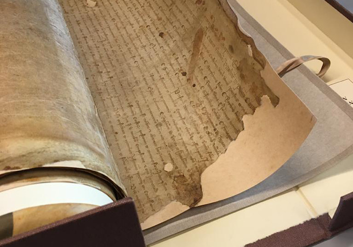 Una pergamena dell’archivio comunale di Galliate datata 1324 in mostra per la nascita del gruppo FAI