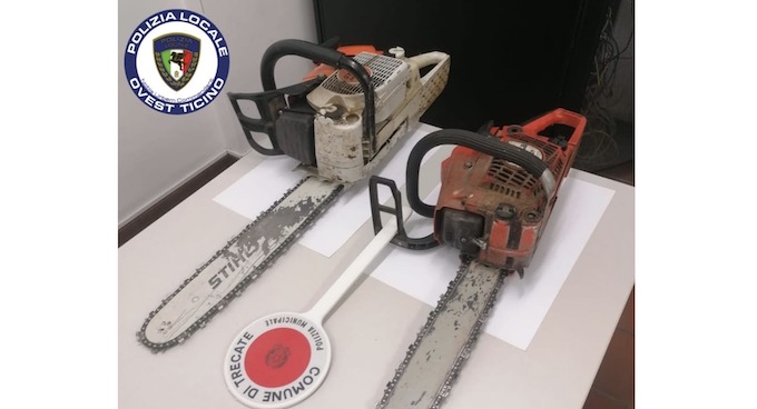 Trecate, tagliano alberi in proprietà privata: un arresto per rapina e due denunciati per furto