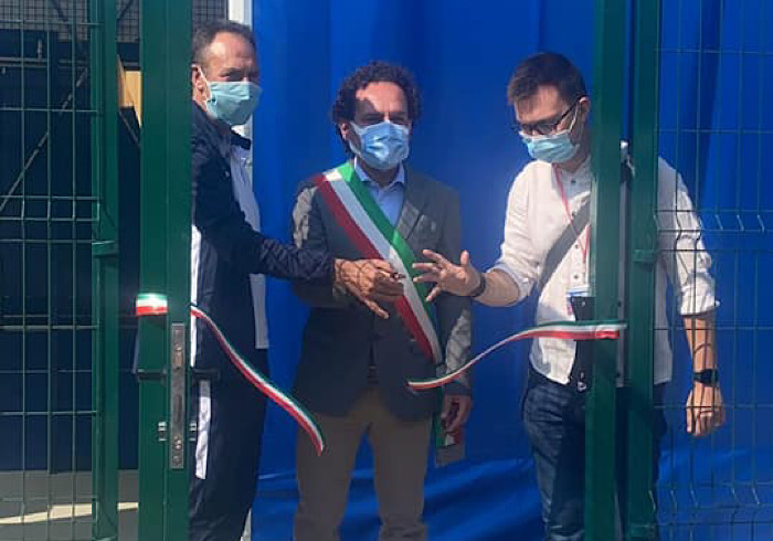 Cameri, inaugurati i due campi di padel