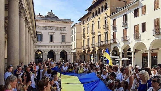 Novara, la comunità ucraina ha festeggiato l'anniversario dell'indipendenza