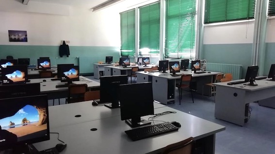 Novara, all'ITE "Mossotti" realizzata una nuova aula magna e spazi riorganizzati