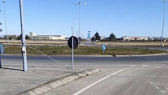 Cerano, danni provocati dal forte vento