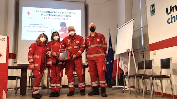  Donato monitor multiparametrico alla Cri di Oleggio in memoria di Mirko Marconato