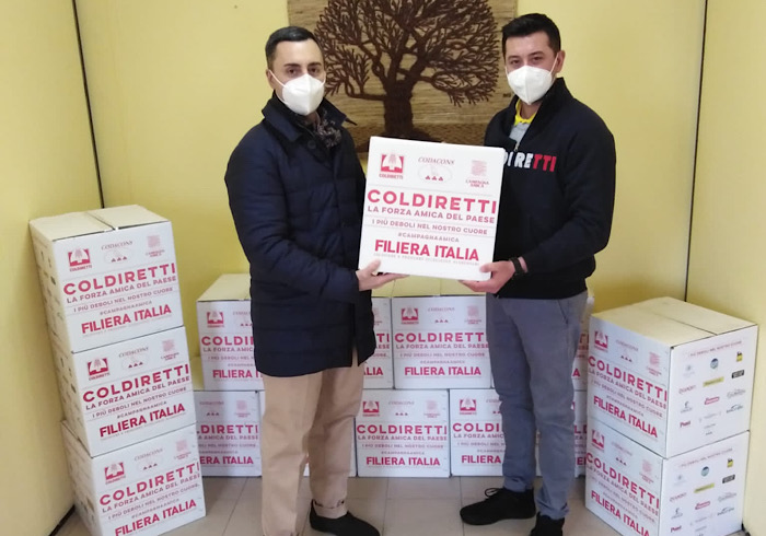 Coldiretti Novara-Vco: consegnati 450 kg di cibo allo Spazio Tav di Novara