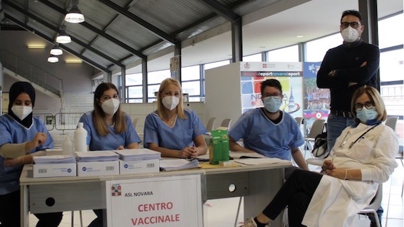  Novara, aperto il Centro vaccinale Terdoppio Sporting