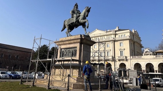 Novara, al via il restauro del monumento di Vittorio Emanuele II promosso da ANCOS Confartigianato