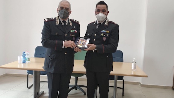 Novara, visita del Gen. C.A. Antonio Pietro Marzo al gruppo Carabinieri Forestale