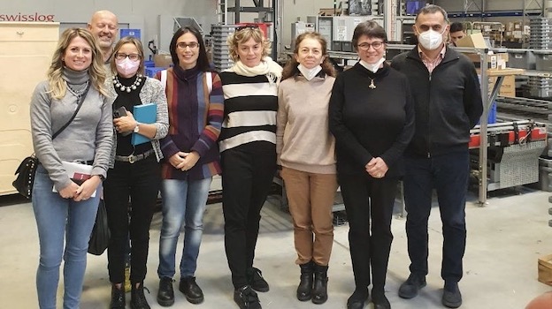 Dirigenti delle Aziende Sanitarie del Quadrante  in visita al magazzino dei farmaci di Reggio Emilia