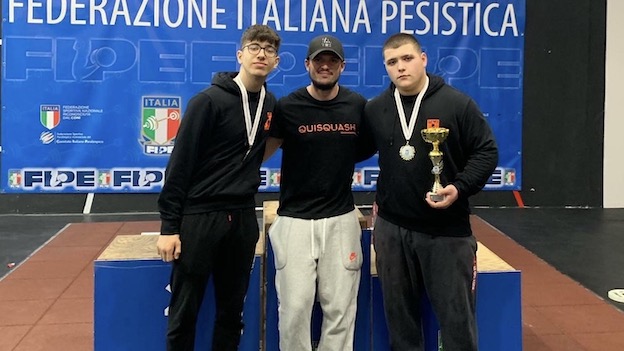Quisquash Novara, cinque titoli per gli Under ai regionali di pesistica