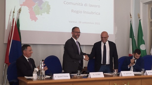 Regio Insubrica, passaggio di consegne al vertice della Comunità di Lavoro