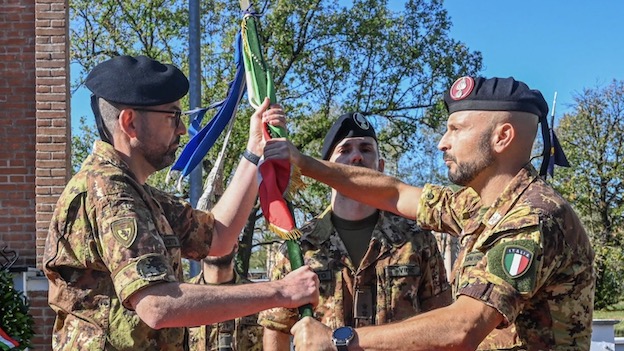 Bellinzago, cambio al vertice del Reggimento Nizza Cavalleria. Foto