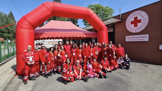 Oleggio, tanti bimbi all'open day del Comitato della Cri