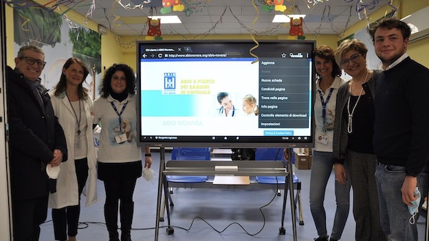 AOU, monitor multimediale donato alla Pediatria