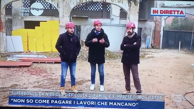Da Nibbiola in diretta tv per parlare del Superbonus
