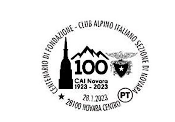 Creato un francobollo per il centenario del CAI Novara 