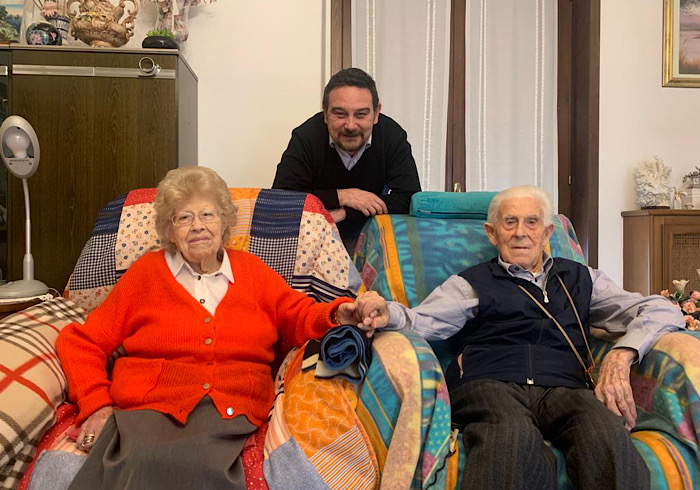 75 anni insieme: matrimonio da record per una coppia novarese