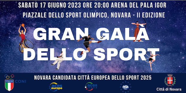 Sport in festa a Novara con il “Gran Galà dello Sport”