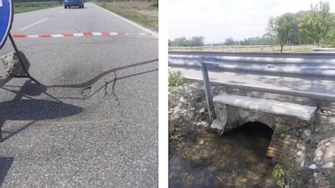 Sp15, chiusura del tratto fra Fara Novarese e Carpignano Sesia