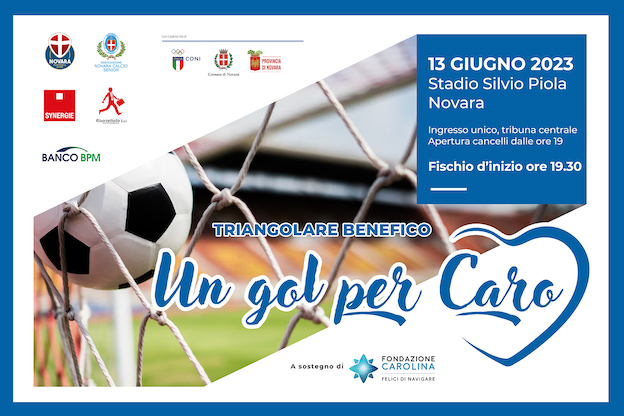 A Novara "Un gol per Caro": appuntamento il 13 giugno