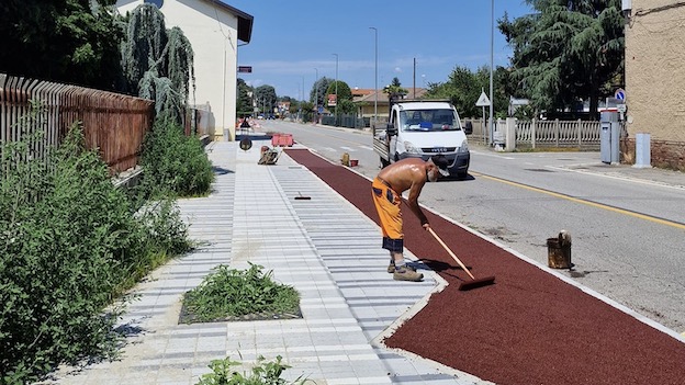 Bellinzago, proseguono i lavori in via Libertà