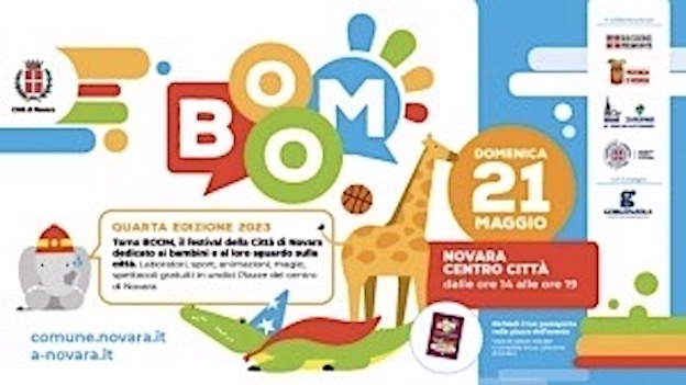 Novara, il 21 maggio appuntamento con "Boom" il festival dei bambini