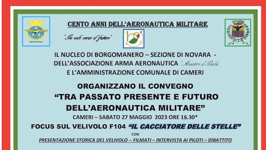 Cameri, convegno per i 100 anni dell'Aeronautica Militare