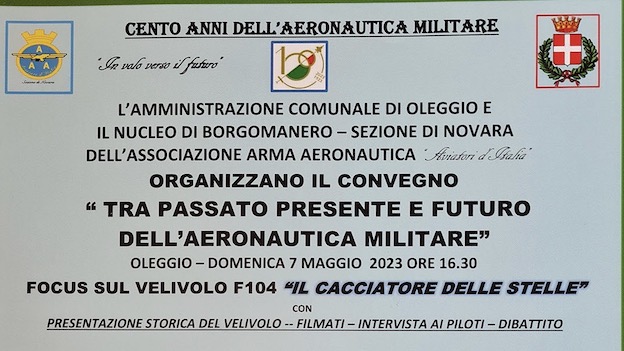 Oleggio, convegno per i 100 anni dell'Aeronautica Militare