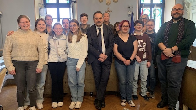 Ragazzi americani in visita in Comune 