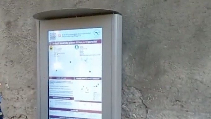 Progetto SlowMove: totem informativo a Villa Picchetta a Cameri