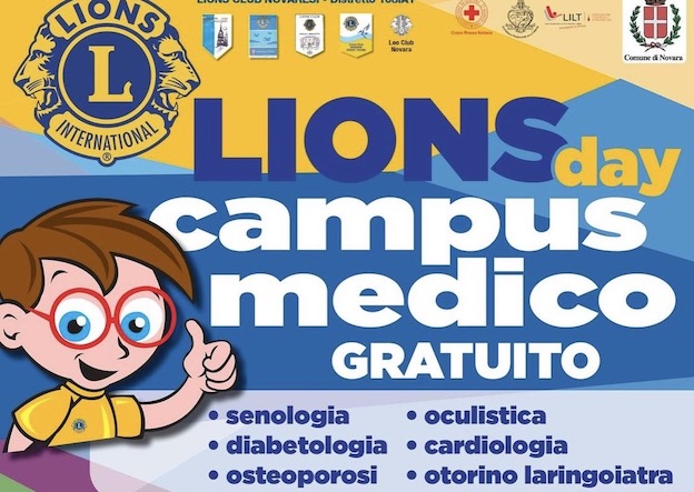 "Lions Day": campus medico gratuito in piazza il 20 aprile