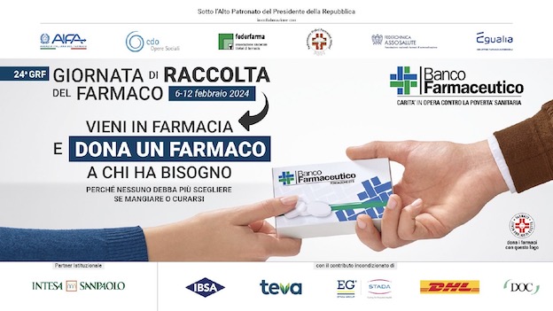 Al via l'edizione 2024 della Giornata di Raccolta del Farmaco
