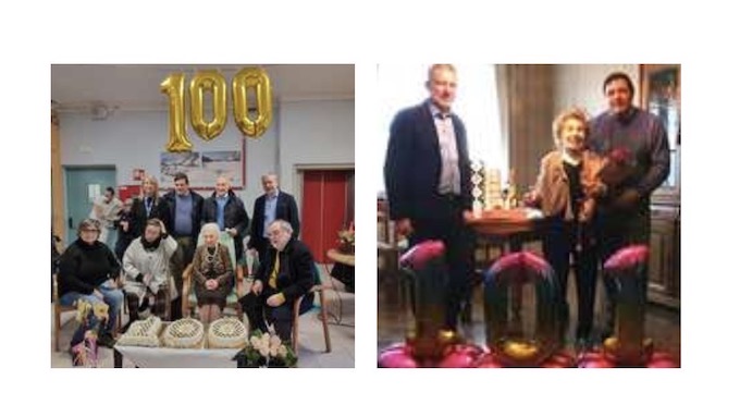 Oleggio, grande festa per due centenarie