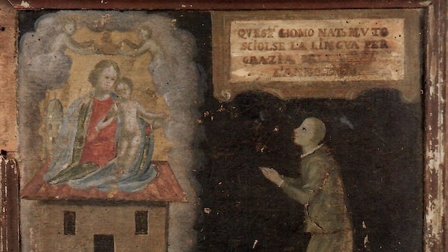 Oleggio,  si presenta il restauro di una tavoletta votiva