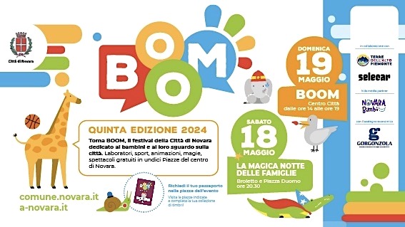 Novara, nuova edizione di "Boom" per tutti i bambini