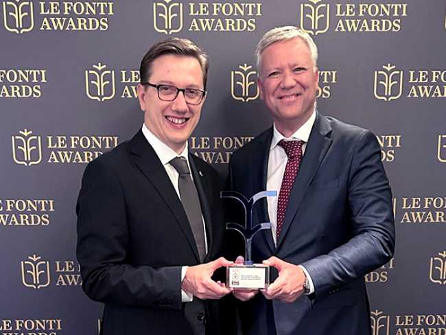 Acqua Novara Vco ‘eccellenza dell’anno’ a “Le Fonti Awards”