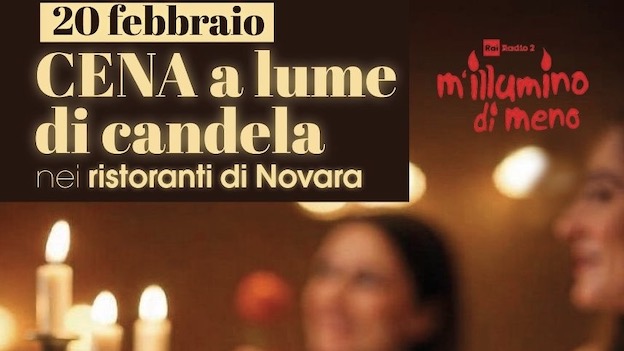 "M’illumino di meno": il 20 febbraio cene a lume di candela in 8 ristoranti 