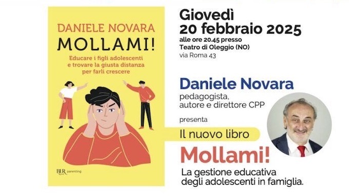 Oleggio, "Scuola genitori": incontro con Daniele Novara