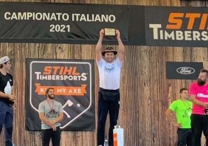 Riconferma per il massinese Andrea Rossi, campione italiano di STIHL Timbersports
