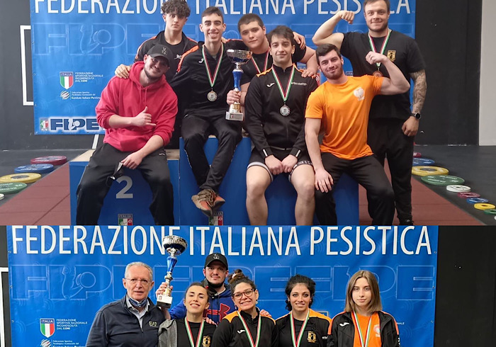 Quisquash 2000 Novara nella “top ten” della pesistica italiana