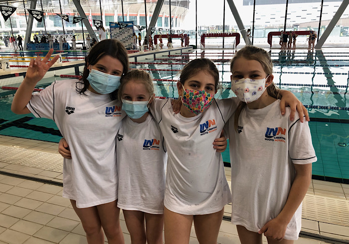 Cinque successi per gli esordienti della Libertas nel Gran Prix regionale di nuoto