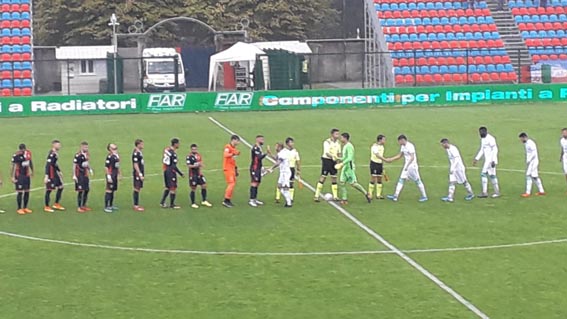 Gozzano e Olbia, 0-0 sotto il diluvio