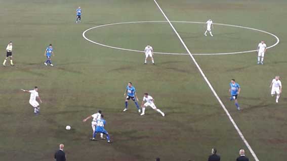 Gol lampo di Comi: la Pro vince il derby con il Novara. Foto