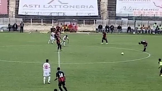 Gozzano: 1-1 ad Asti, con il pareggio subito nel recupero