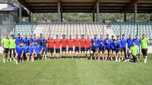 Novara Fc, concluso il ritiro in Valle d'Aosta. Da lunedì allenamenti a Bellinzago