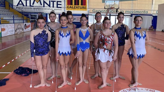 Twirling:  4 ori, 6 argenti e 1 bronzo per l'Asd Ginnastica Twirling Oleggio alla prova regionale. Foto